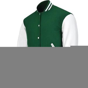 Custom Men <b>Button</b>-Up Baseball Varsity Jacket 100% Cotton with Woolen Embroidered Decoration Winter Coat Jacket For Men - Product Image 6