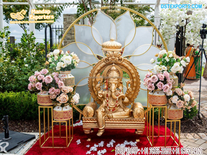 งานตกแต่งเวทีส่าหรีแบบครึ่งนิ้วของอินเดียใต้กำไลข้อมือสำหรับงานแต่งงานของฮินดูอุปกรณ์ประกอบฉากบนเวทีเครื่องประกอบฉากตกแต่งงานส่าหรีแบบครึ่งส่าหรี - Product Image 6