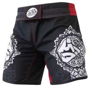 2025 Short de Muay Thai en coton unisexe personnalisé avec impression par sublimation pour l'entraînement des arts martiaux de boxe-Séchage rapide et respirant - Product Image 1
