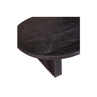 Table basse moderne en fer et bois pour restaurant, utilisation extérieure, mobilier commercial durable avec couleur et forme personnalisables