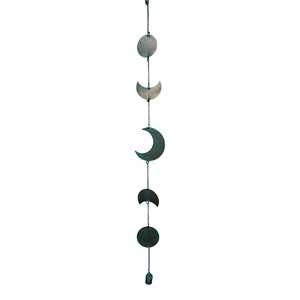 Mango Gifts Recycled Iron <b>Moon</b> <b>Phase</b> <b>Wall</b> Hanging <b>Art</b> Bohemian 95 cm Length Set of 5 Pcs for <b>Moon</b> Lovers Home Dcor - Product Image 2