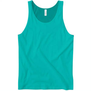 Camiseta sin mangas bordada personalizada Camiseta sin mangas con cuello redondo ajustada 20058 Camiseta sin mangas unisex de tres mezclas Camiseta sin mangas y camiseta sin mangas - Product Image 4