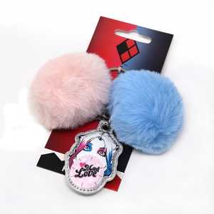 Porte-clés en peluche Harley Quinn des DC Comics Birds of Prey, jouet amusant pour enfants et fans - Product Image 1