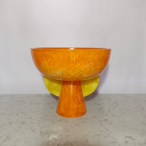 Cuenco de fruta de resina de remolino con textura de mármol, último diseño, cuencos de ensalada de resina de forma redonda, cuencos de resina hechos a mano de mesa, platos para servir - Product Image 4