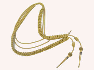 Épaulettes dorées 100% nylon, service de reproduction OEM, épaulettes d'uniforme, cordons d'aiguillette - Product Image 3