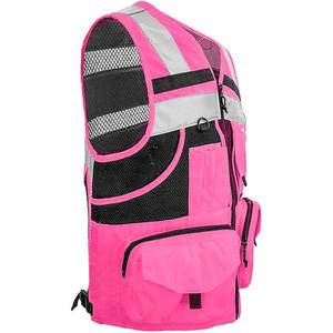 Gilet de sécurité homme élégant et décontracté, haute visibilité, respirant, confortable, haute qualité, facile à laver, polyester/coton, personnalisable, best-seller - Product Image 3