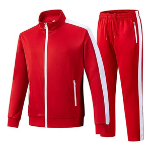 2024 Blank Men Sweatsuit Jogger Set Jogging Suit Custom Logo Zipper Tracksuit for Men Customized Private Label Track Sweat Suit - Product Image 4