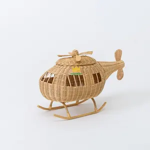Rattan Toy Helicopter H 32cm x W 14cm x D 23cm New Educational Toy