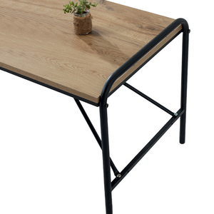 Ensemble de sièges de patio extérieur 4 pièces |   Ensemble de canapés avec accoudoirs en métal et en bois avec coussins |   Meubles de terrasse, de jardin et de balcon - Product Image 3