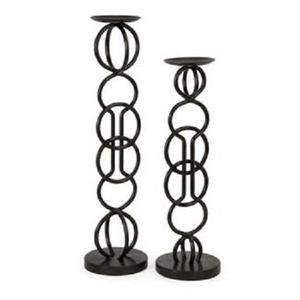 Unique Design Tabletop Decoration Aluminum <b>Candle</b> <b>Pillar</b> <b>Holder</b> Matt <b>Black</b> Color Metal <b>Candle</b> <b>Holder</b> for Halloween Decoration - Product Image 5