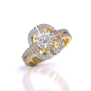 Anillo Solitario Elegante con Diamante de Corte Redondo de 1.00 Ct, Color F, Claridad VS, Diamante Cultivado en Laboratorio en Oro de 14K, Regalo de Aniversario de Bodas - Product Image 6