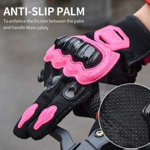 Gants de moto personnalisés pour hommes et femmes Matériaux en cuir avec logo personnalisé pour le sport Cyclisme Gants de course de moto - Product Image 5