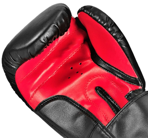 Gants de boxe en cuir, design respirant, confort de longue durée, fermeture sécurisée à crochets et boucles, gants de boxe d'entraînement - Product Image 5