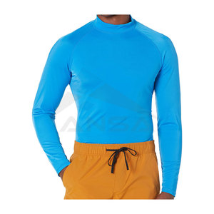 Camiseta de Compresión Deportiva de Manga Larga para Hombre, Fabricada a Medida en Tela Spandex, Transpirable, de Secado Rápido, para Gimnasio, Surf y Fitness - Product Image 1