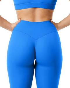 Service OEM Leggings pour femmes 100% Coton Taille mi-haute Décontracté Tenue de sport Meilleur prix pour la vente en ligne - Product Image 3