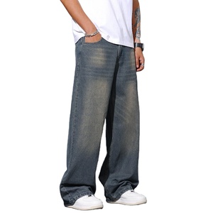 Pantalon en jean oversize de haute qualité et à bas prix pour hommes avec couleur personnalisée prix raisonnable pantalon en denim oversize pour hommes pour adultes - Product Image 4