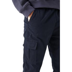 กางเกงจ็อกเกอร์ผู้ชายทรงสลิมฟิตลำลองเอวกลางดีไซน์ใหม่แบบเรียบหลายกระเป๋า 100% โพลีเอสเตอร์ น้ำหนักเบา เหมาะสำหรับใส่ในฤดูใบไม้ร่วง - Product Image 4