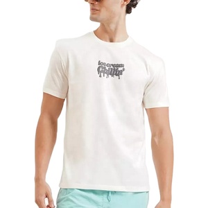 Meilleure qualité pas cher conception personnalisée à l'extérieur normal coton portant imprimé petit logo basique sonnerie t-shirt pour hommes - Product Image 1