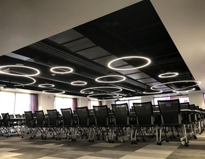 ECOJAS Mặt Dây Chuyền Led Theo Yêu Cầu Nhôm Đèn Tuyến Tính Đèn Đường Cong Bất Kỳ Hình Dạng Nào Cho Phòng Tập Thể Dục - Product Image 5