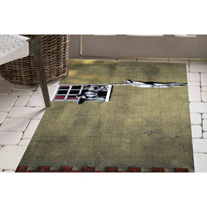Alfombra Estampada: Diseño Único de Hombre Desnudo de Banksy para Decoración Moderna del Hogar, Alfombra de Chenilla - Product Image 5