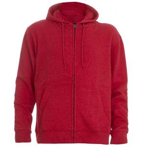 Sweatshirts à capuche zippés 100% coton unisexes de haute qualité avec broderie personnalisée Streetwear respirant ensembles de fitness grande taille - Product Image 1