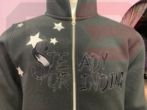 Sudadera con capucha de lana pesada de algodón 100% para hombre, ropa de calle de alta calidad, jersey con estampado único, bordado 3D personalizable XS - Product Image 4