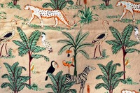 Cetakan hewan hutan Safari 100% kain katun derek hutan India warna yang menakjubkan dengan kain hutan zebra kain hutan