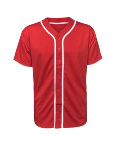 Hot Sale Polyester <b>Mesh</b> Lightweight Breathable Baseball Jersey Short Sleeve Button Placket Sublimation Printed Custom Anti-UV - Product Image 1