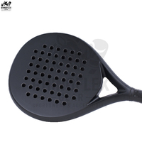 Raquette de padel professionnelle de haute qualité, nouveau design, logo personnalisé, respirante, légère, écologique, forme goutte d'eau, nylon carbone