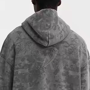 Servicio OEM al por mayor de los hombres de lavado ácido sudaderas con cremallera último diseño hecho en Pakistán lavado ácido sudaderas con cremallera - Product Image 4