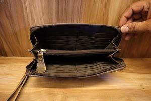 Pochette élégante en pierre turquoise pour femmes sac de soirée multicolore en cuir de vachette fait à la main - Product Image 4