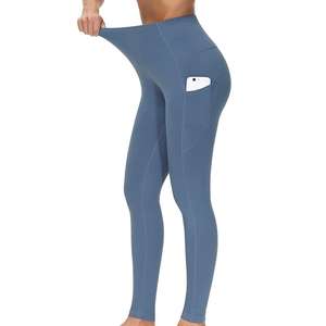 Leggings de yoga à taille élastique avec logo personnalisé, impression par sublimation, leggings de fitness de haute qualité pour femmes, vêtements de sport confortables, vente en gros - Product Image 4