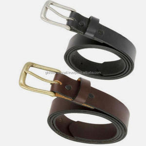 Cinturón Casual de Cuero Genuino Negro o Marrón de la Mejor Calidad para Hombre, Cinturón Casual de Diseñador con Hebilla de Níquel y Latón - Product Image 2