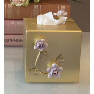 Boîte de décoration en tissu pour fêtes de mariage et événements la plus vendue Boîte à mouchoirs en métal en forme de rectangle fantaisie Accessoire de serviette de table - Product Image 5