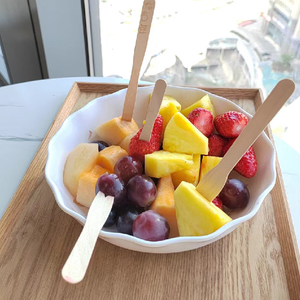 Couverts en bois d'excellente qualité Fourchette en bois jetable Mini fourchette à dessert en bois doit être vendue et produit cool - Product Image 4