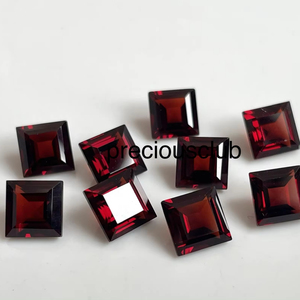 Granate natural Corte cuadrado 9mm-Granate rojo suelto Corte cuadrado de alta calidad - Product Image 1