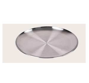 Plateau de service rond en acier léger non fini, fourni directement par l'usine, pour restaurants et usage domestique, disponible en plusieurs tailles - Product Image 5