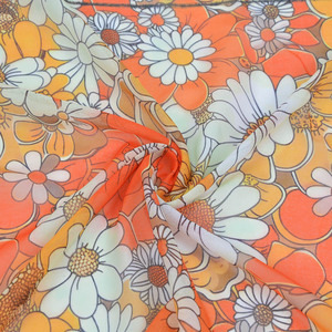 Velo Dirac Somalí, Abaya, Toub Sudanés, Impresión Digital Personalizada, Poliéster Ratti, Velo de Poliéster Ratti Estampado Floral para Novias - Product Image 5