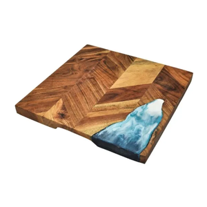 Buena calidad personalizado océano olas playa diseño decoración regalo artículo resina epoxi posavasos bebidas café té taza cuerno hueso artesanía hogar - Product Image 3