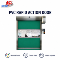 Portes à enroulement en PVC industrielles de conception modulaire permettant une démontage rapide des rideaux pour une installation rapide en usine