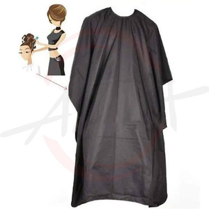 Fábrica al por mayor impermeable precio barato doble capa negro peluquero capa peluquería capa delantal 80*120cm - Product Image 1