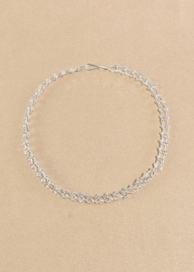 Collier ras du cou en argent 925 minimaliste fait main, chaîne à maillons, unisexe, à porter au quotidien - Product Image 2