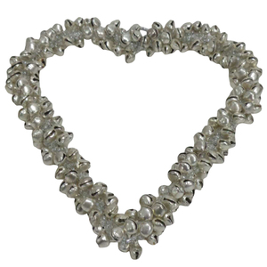 Increíble diseño de hierro/Cuentas Navidad colgante corazón niquelado para el hogar Navidad Festival decoración ornamento personalizado - Product Image 4