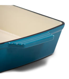 Poêle en <span class=keywords><strong>fonte</strong></span> <span class=keywords><strong>émaillée</strong></span> Plaques <span class=keywords><strong>de</strong></span> <span class=keywords><strong>cuisson</strong></span> rectangulaires en <span class=keywords><strong>fonte</strong></span> Poêle à frire Assiettes à poisson, marmites à ragoût <span class=keywords><strong>de</strong></span> différentes couleurs - Product Image 3