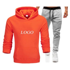 Men's Cotton Cropped Boxy Zip Hoodie Flared Sweatpants <b>Set</b> Custom Logo Winter Maternity <b>Sweat</b> Suits Wholesale - Product Image 5