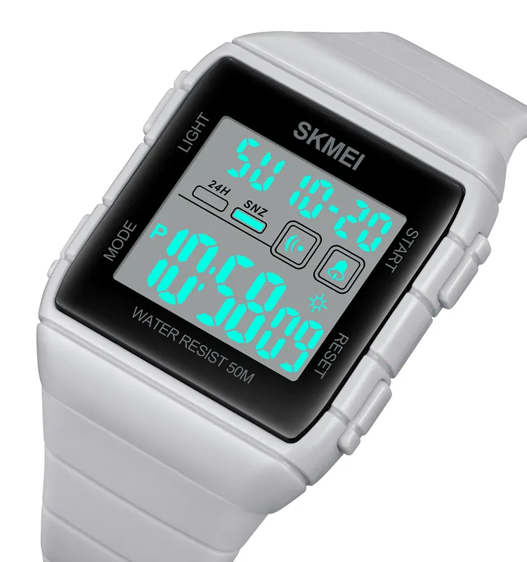Custom Logo Fashion Waterproof Digital Online Mens Wrist Bands Luxury Watch Relojes