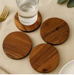 100% Top Quality <b>Wood</b> <b>Coaster</b> Blank Round Acacia, <b>Wood</b> Coffee Table Dining Table top Cup <b>Coasters</b> Wooden <b>coaster</b> at Low Price - Product Image 4