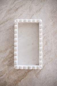 Sleek Black Resin <b>Tray</b> with Ruffled Edges for Sophisticated Home and <b>Office</b> Decor Serving <b>Tray</b> for Stylish Organizing Display - Product Image 6