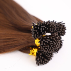 Vente en gros de cheveux humains vierges I-TIPS à la kératine brun foncé # 2Q extensions de cheveux droites I Tip VN - Product Image 2