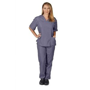 Entrega Rápida Conjuntos de Uniformes Médicos Ecológicos de Algodón y Spandex Tejido Personalizables - Product Image 3